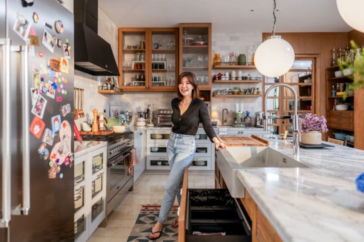 Inspirasi desain dapur dengan konsep open plan ala Agatha Suci