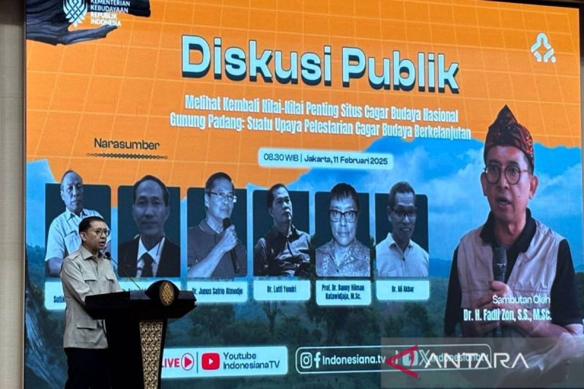 Menbud: Penelitian Gunung Padang diperlukan untuk pastikan informasi